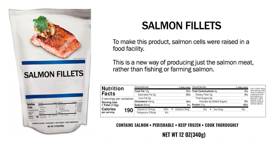 Spring Water Label Salmon Labeling the future: ______ salmon | Wildtype